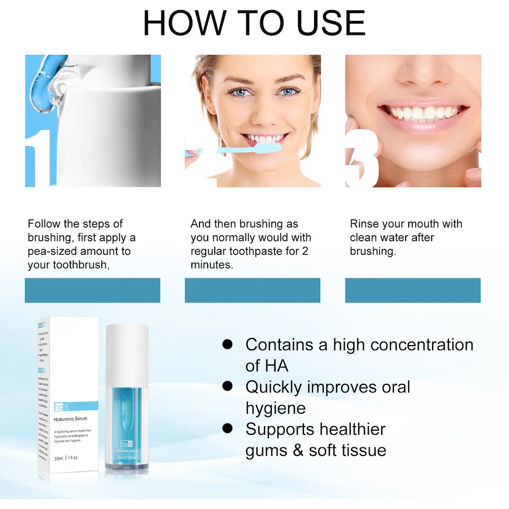 HA5 V34 Colour Corrector Serum Stain Removal Baking Soda Sensitive Corrector Teeth Whitening