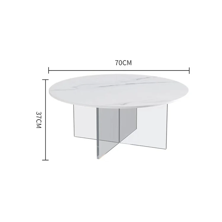 clear acrylic nail side coffee tables  round legs decoration center  wedding