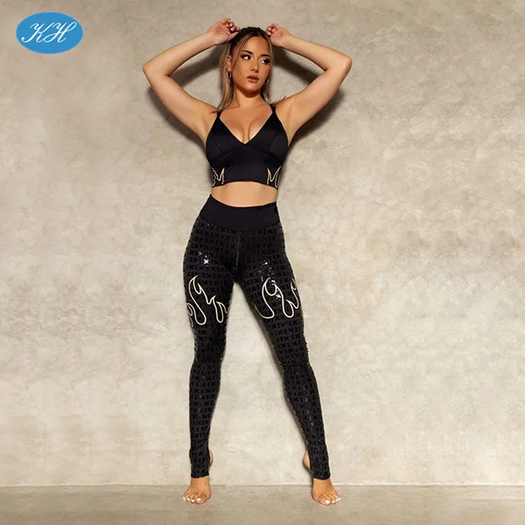 Black custom fitness pole dance sticky leggings high waist sexy ladies exotic pole dance wear