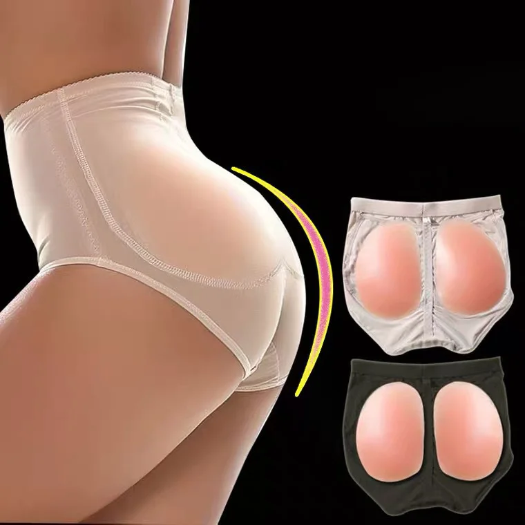 Superior Quality Promotion Women Custom Underwear Hip Support Shorts Hip Shaping Shorts Shaper With Detachable Silicone Pad