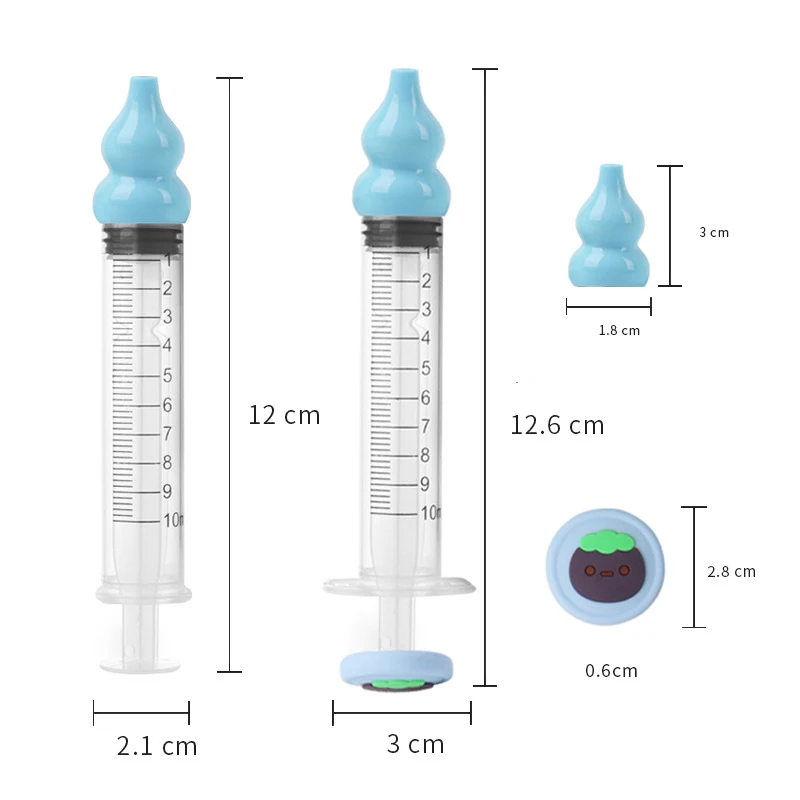 BPA Free Silicone Baby Nose Vacuum Cleaner Soft Silicone Baby Nasal Aspirator Manual Cleaning Syringe Tools