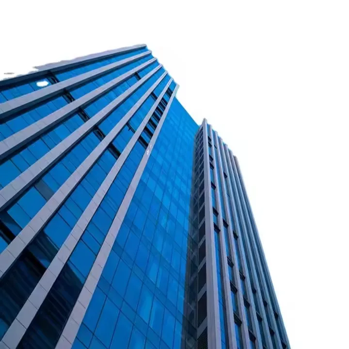 High Quality Modern Design Mirror Glass Curtain Wall Facade Professional Factory Price for Villas and Commercial Applications