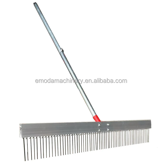 36inch Heavy Duty Concrete Tools Aluminum Flat Wire Texture Broom Texturizing Brush With Wire Spacing 3/4 inch