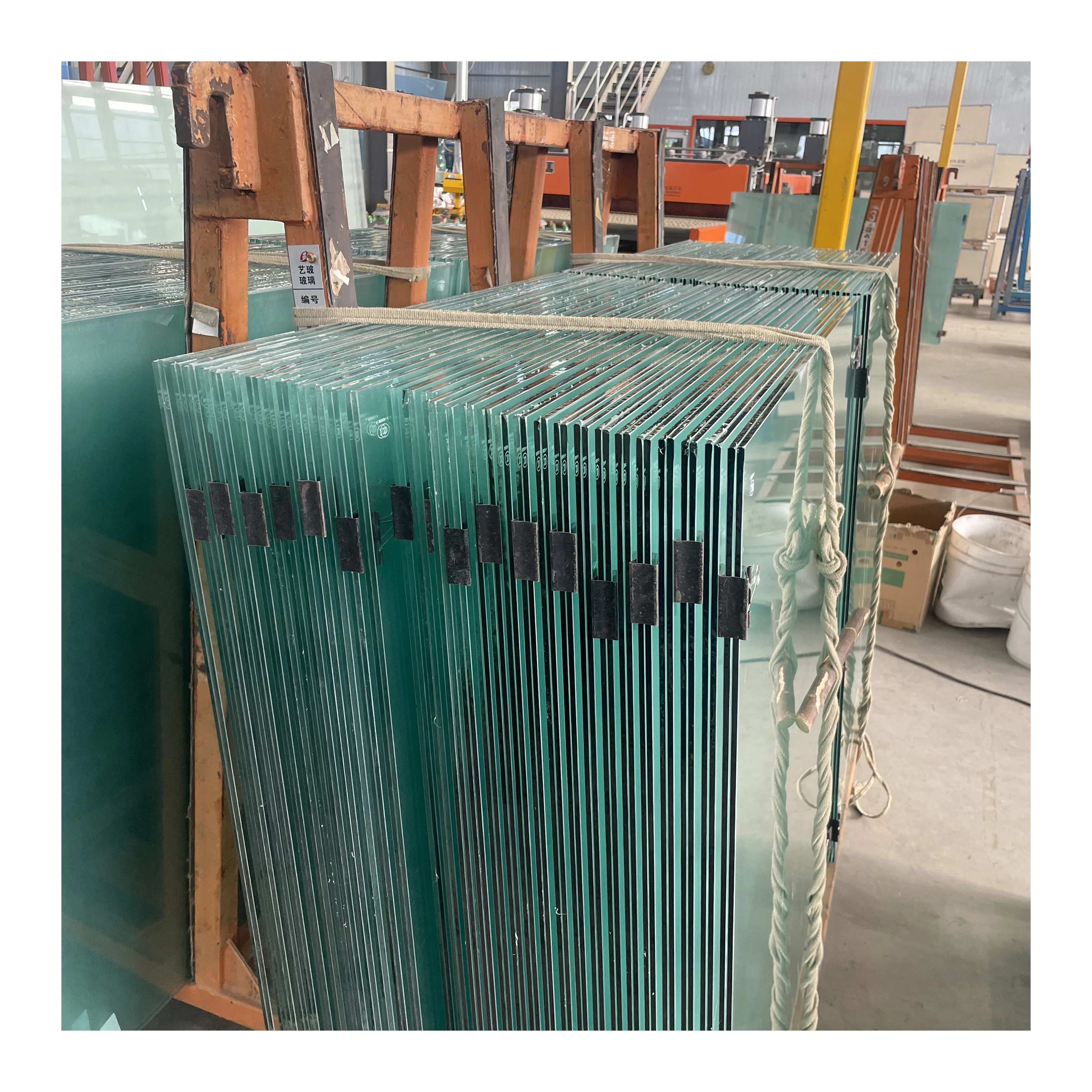 6.38mm 10.38mm tempered laminated glass price per m2 1.52 clear pvb laminated glass