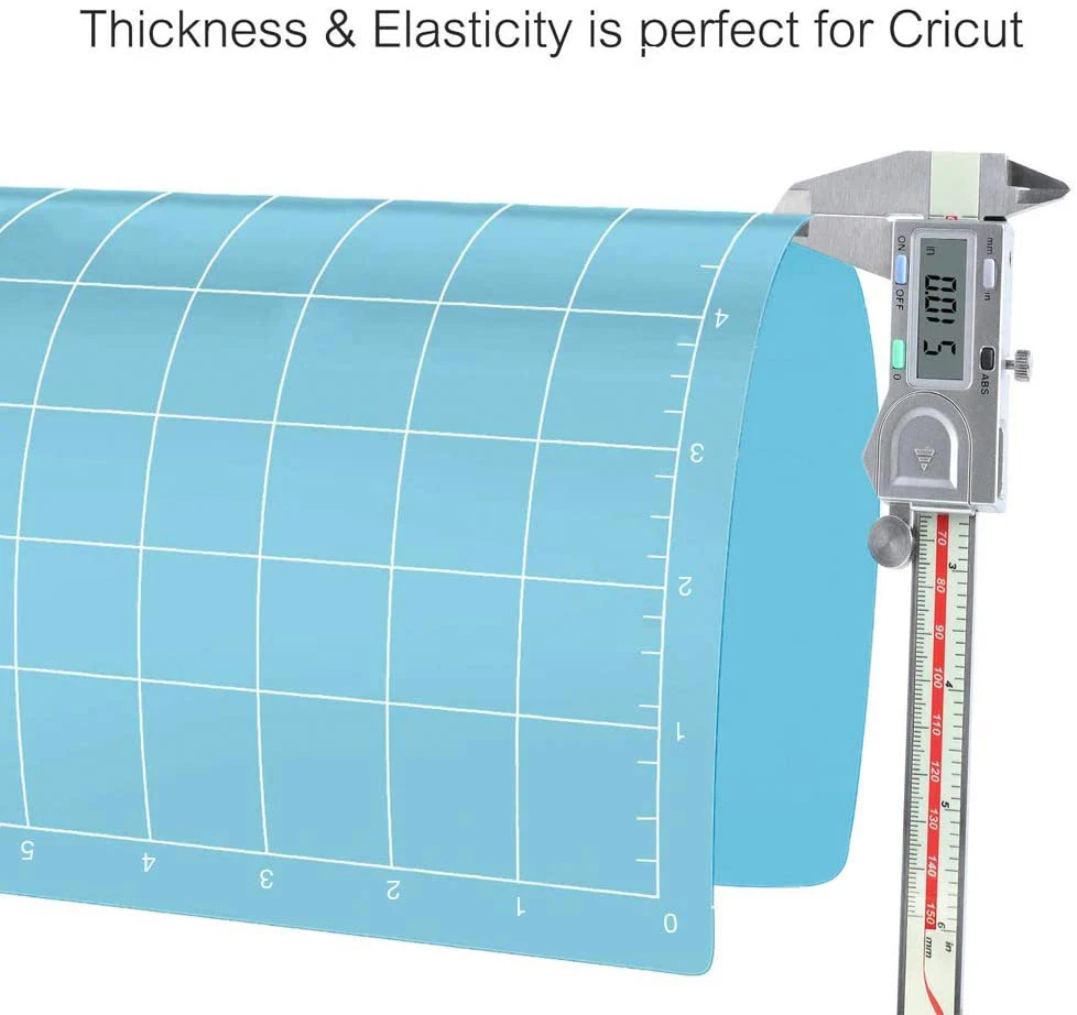 Stronggrip Standard Grip Cutting Mat 12x12' Adhesive Sticky Blue Quilting Cricket Replacement Accessories for Cricut