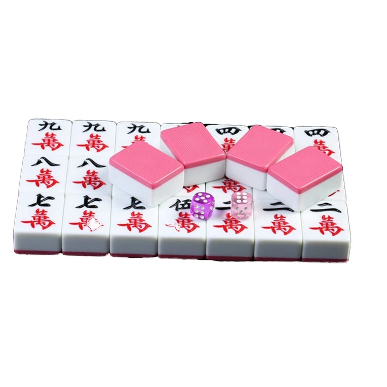 Hot-selling portable board games, home entertainment, Chinese custom mahjong tiles