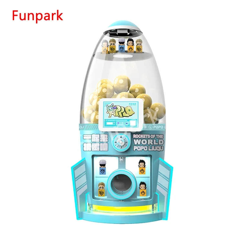 Funpark управляемый монетами Gashapon скрученные яйца Gumball капсулы игрушки или надувные шары торговый