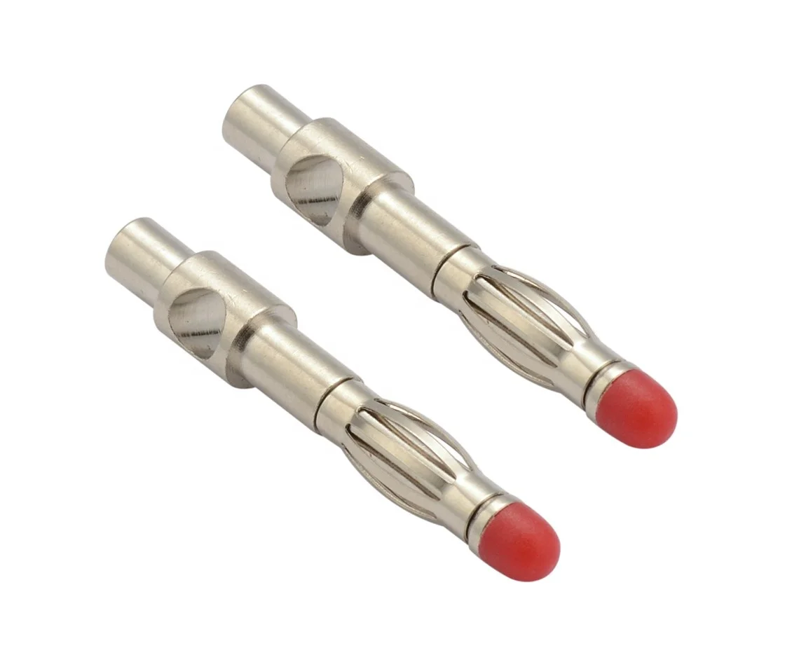 Lantern model aircraft banana conector  gold or nickle plating copper 4mm banana plug for ecg