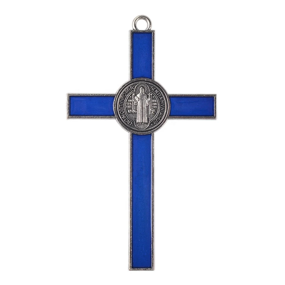 Jesus Christ Wall Crucifix Catholic Large Metal Cross Pendant Church Cathedral Decoration