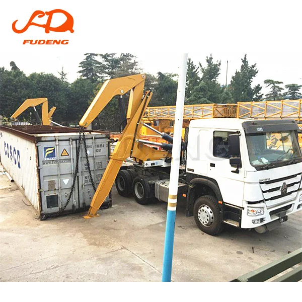 high quality 3 axles 4 axles  40ft container side lifting trailer side loader lifter truck with 37t lift capacity for sale