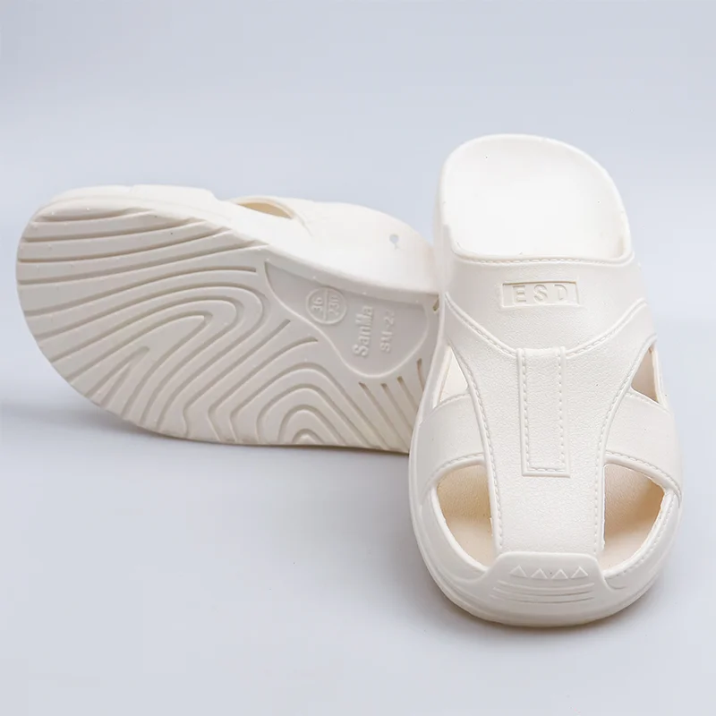unisex white cleanroom crossed esd shoe antistatic fabric twell tape oil resistant antistatic safety shoes