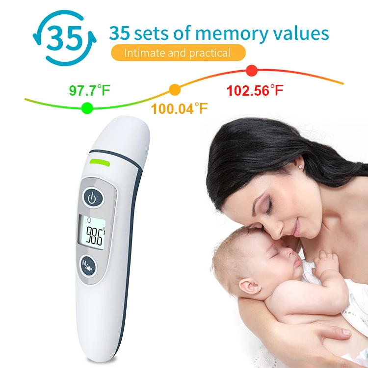 2022 best selling  model digital infrared baby temperature thermometer for ear and forehead FC-IR100 with lowest price