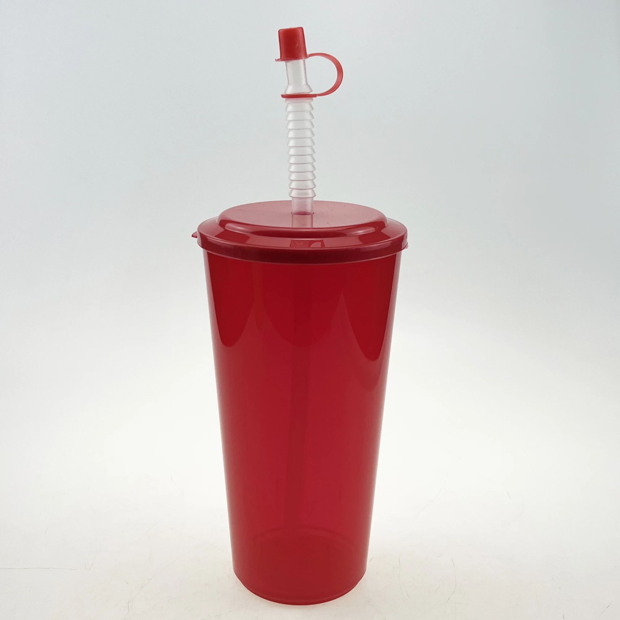 32oz Reusable PP Plastic Tumbler Cup with Custom Logo with Lid and Straw For Drinking