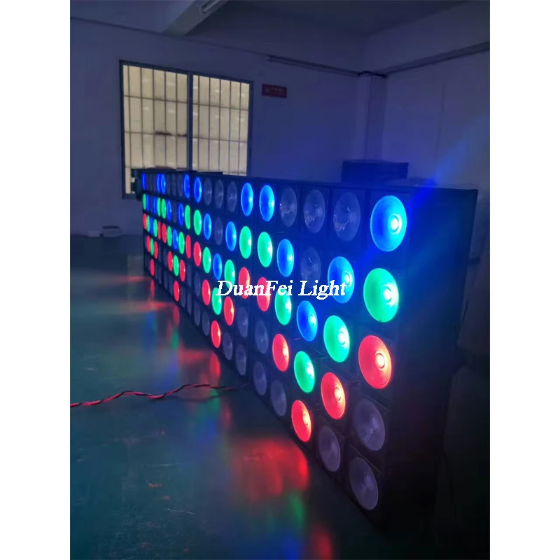 Night club decor disco events party light dmx led wash 25x30w rgb 3in1 cob matrix 5x5 led panel blinder