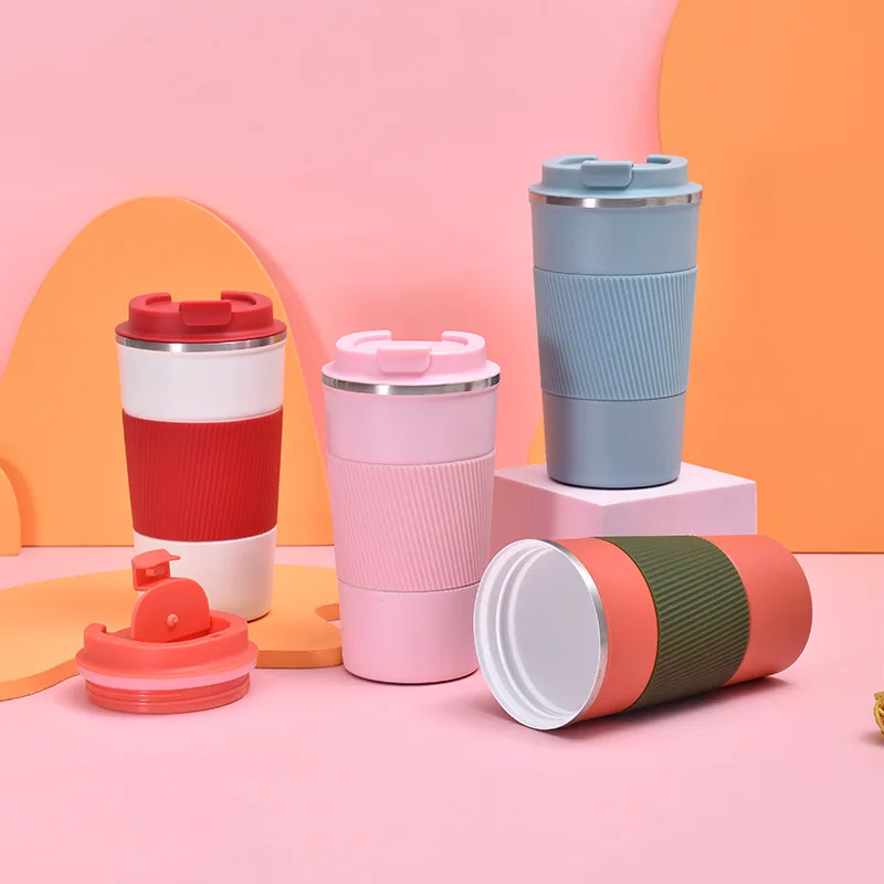 New Design High Quality Blank Ceramic Liner Coffee Cup Office Travel Portable Car Water Cup