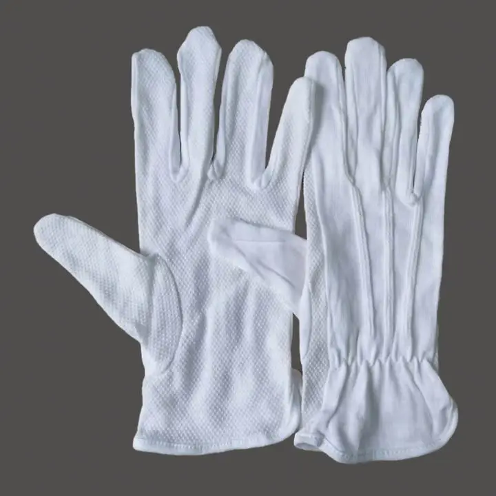 White cotton gloves industrial safety glove 7gauge cheap cotton gloves Manufacture