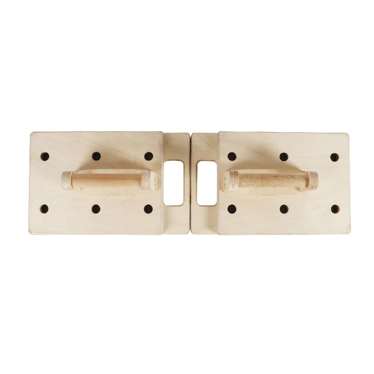 New design gym home wood push up board fitness push-up bars