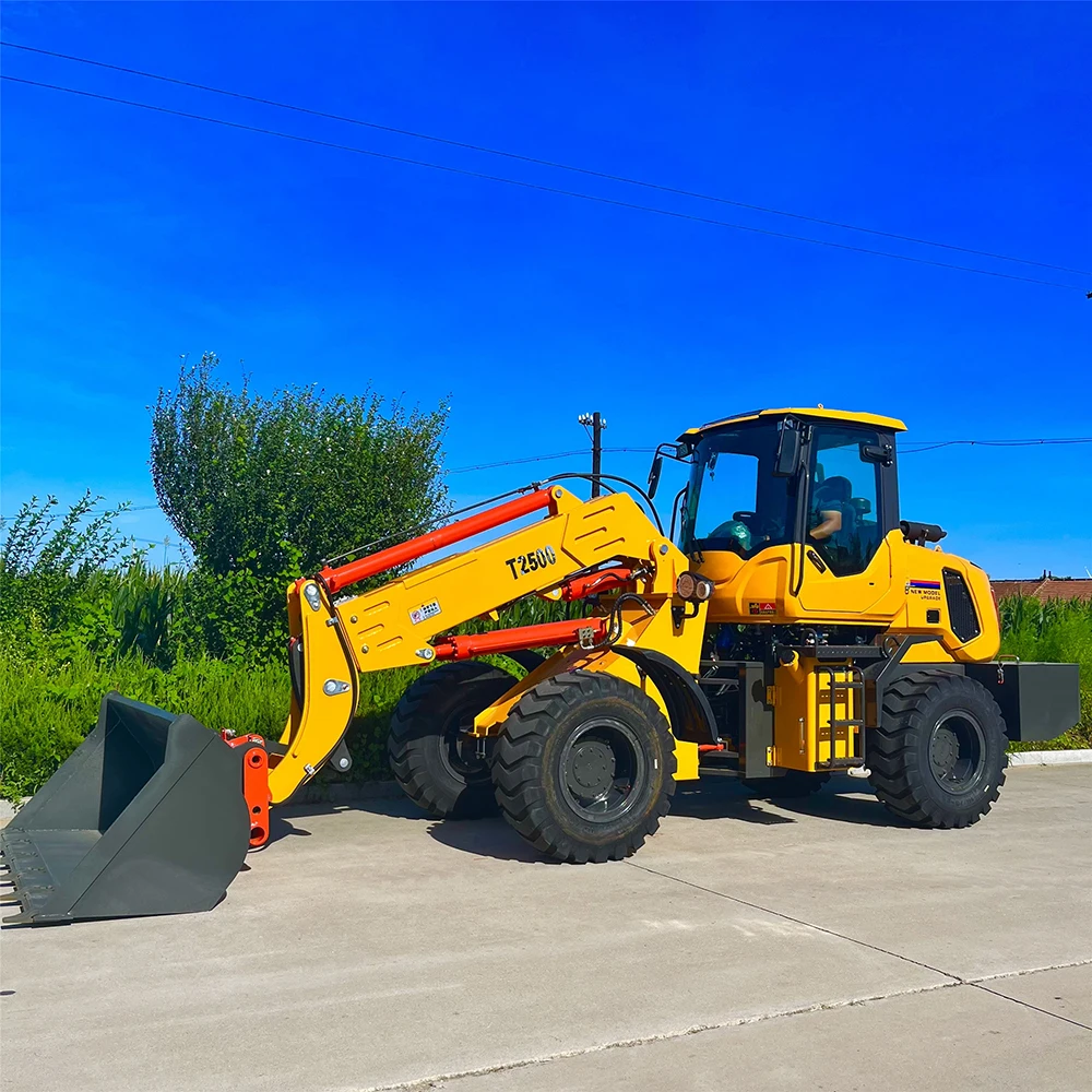 FREE SHIPPING!Mini wheel Telescopic loader 2.5 ton price list wheel bachoe Telescopic loader  wheel