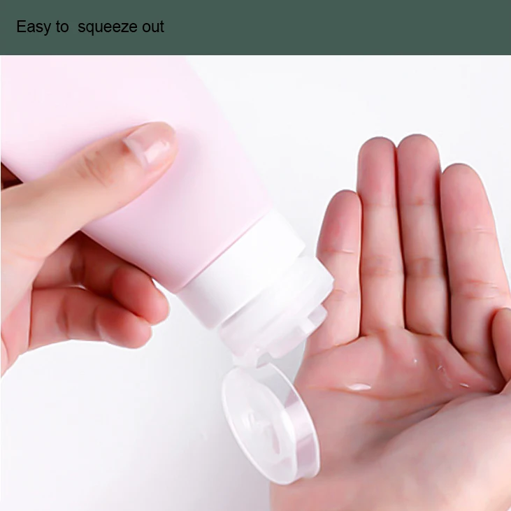  New Toiletries Containers Perfume Travel Bottles Set Leakproof Squeezable Silicone Bottle Kits with Hanging