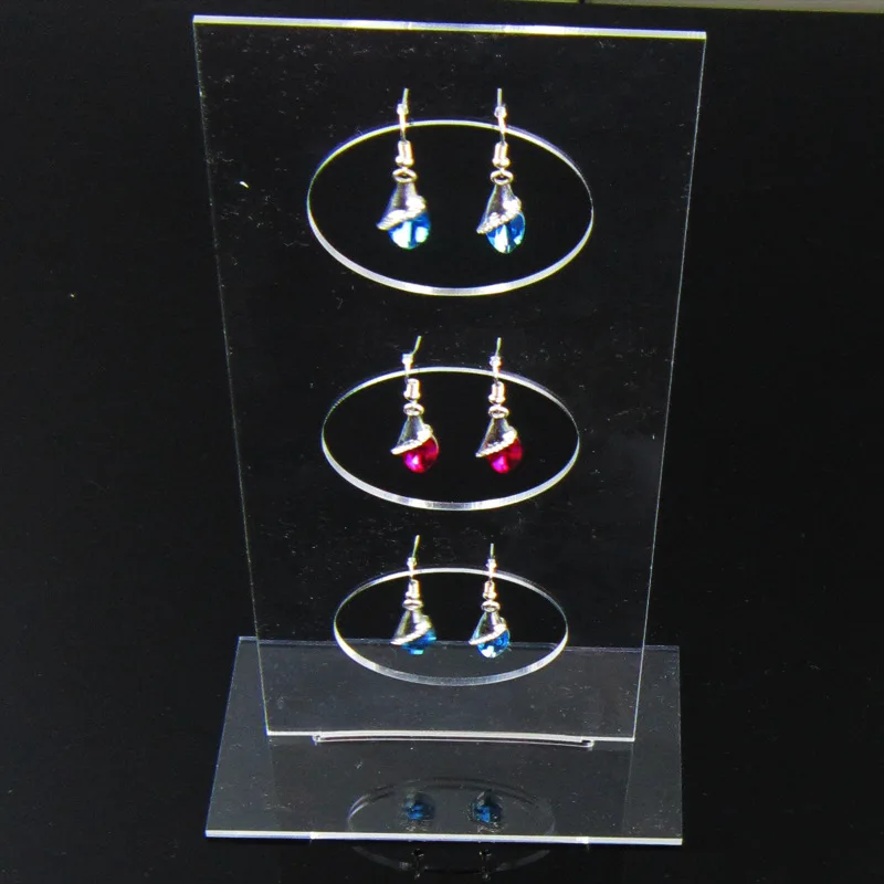 Acrylic Dangling Earring Display Holder Rack Hanging Acrylic Stand Seller Jewelry Display Organizer