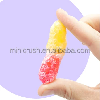 New arrival sweets  candy  snacks freeze dried gummy worms