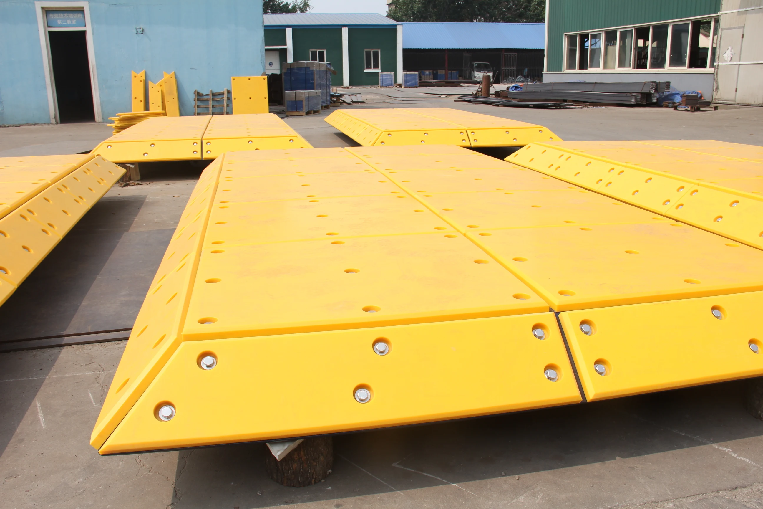 uhmw pe fender wharf HDPE board, dock impact resistance plastic sheets