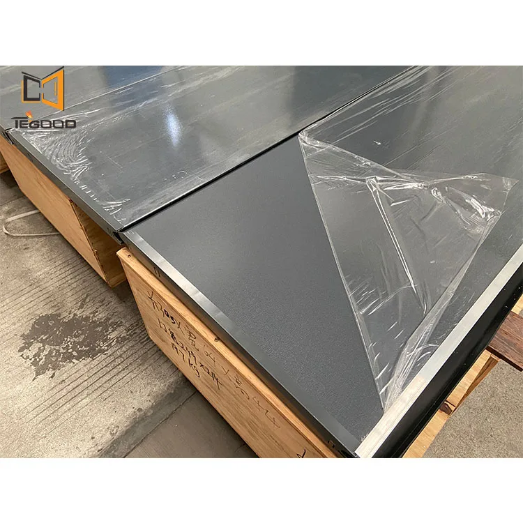 Manufacturer automatic insulated modern style minimalist aluminum alloy frame glass garage door