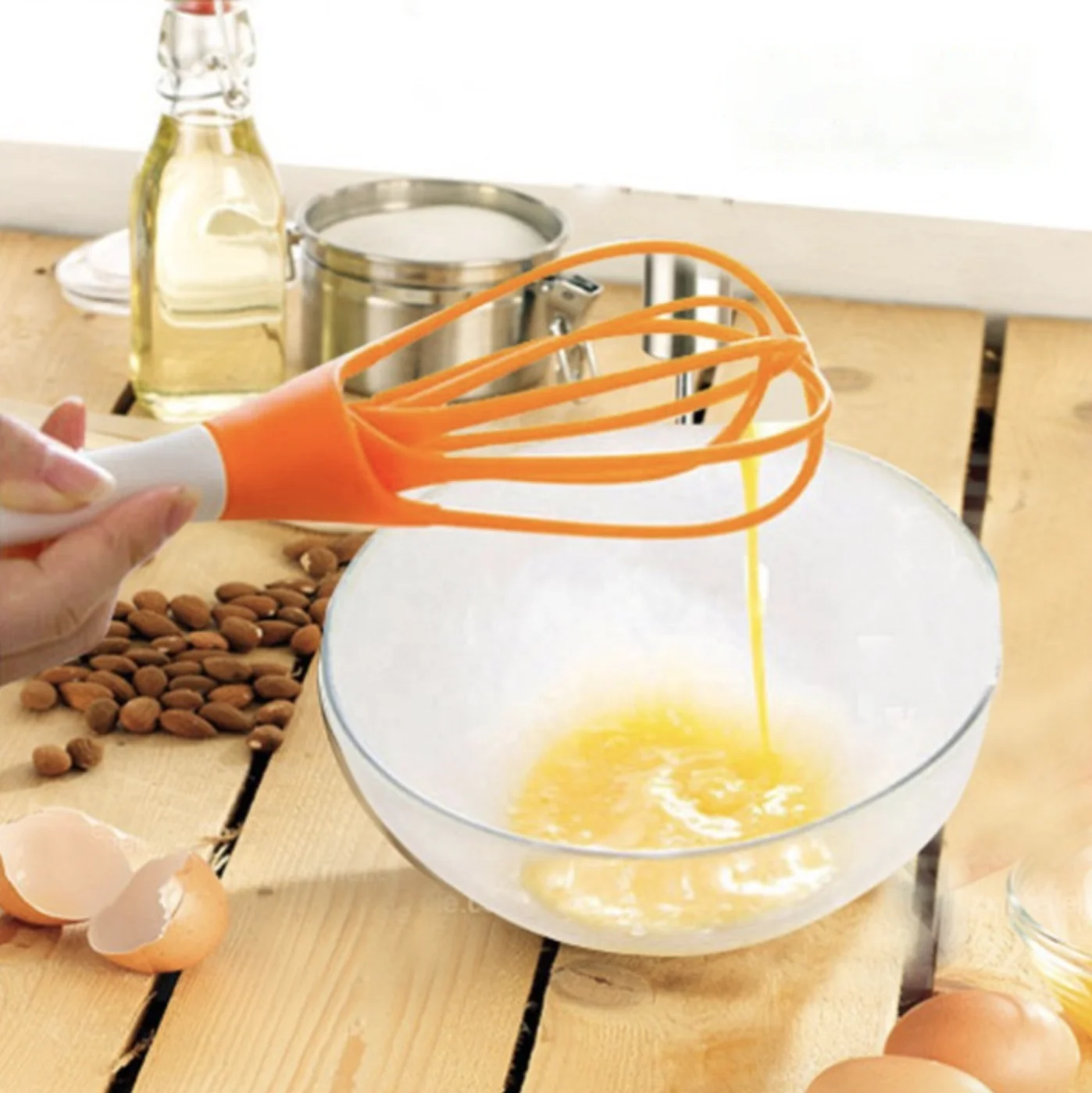 Home gadgets detachable Rotary Egg beater