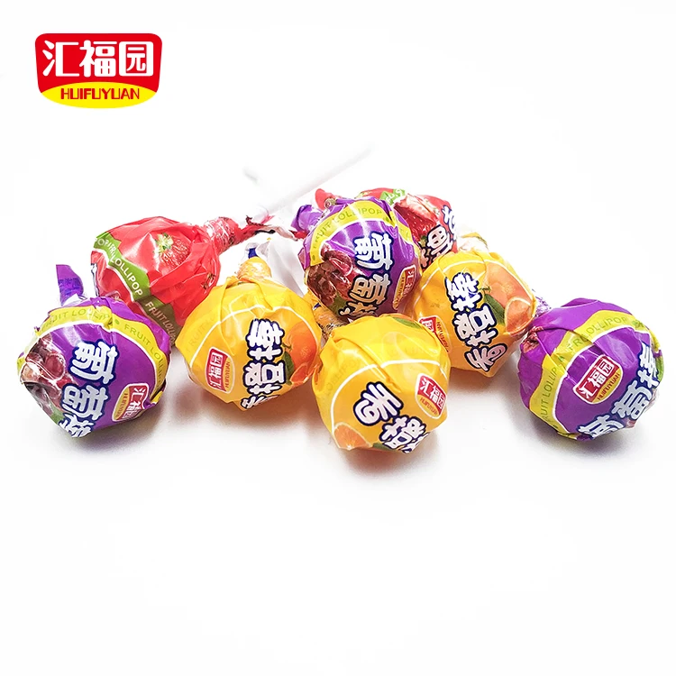 Cheap price fruit flavor hard lollipop