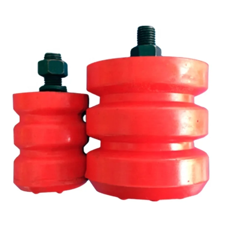 Spuerior Performance Anti-aging Polyurethane Cellular Plastic Buffers With Threaded bolts and Mounting Plate