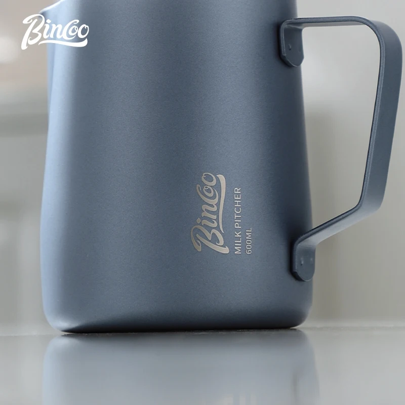 BINCOO Coffee Pull Flower Vat Milk Foam Cup Stainless Steel Professional Milk Vat Coffee Utensils 350ML/600ML