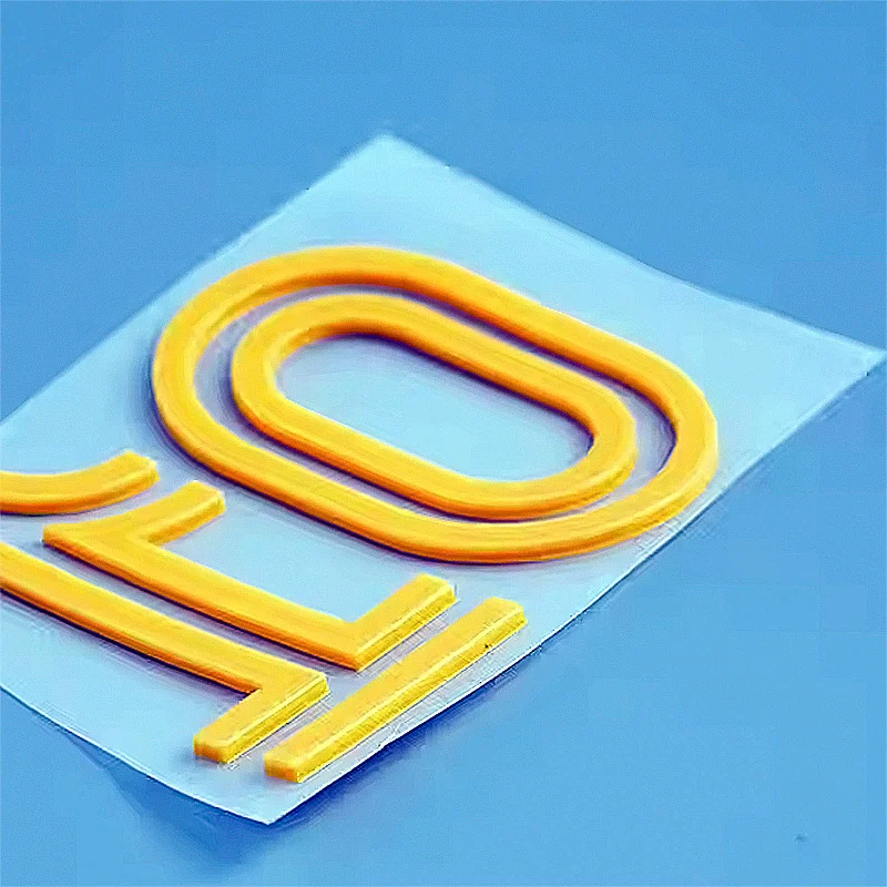 2024 новая 3D силиконовая одежда горячее тиснение этикетки патч, термопечать