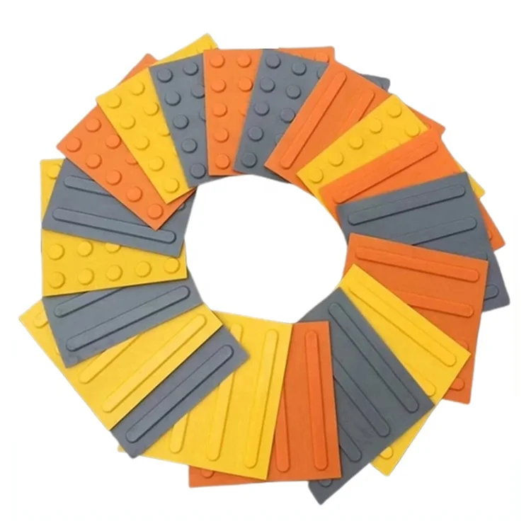 Outdoor Laying Of Pedestrian Anti Slip Pvc/Tpu Tactile Indicator Tiles For Blind People Parking Safety