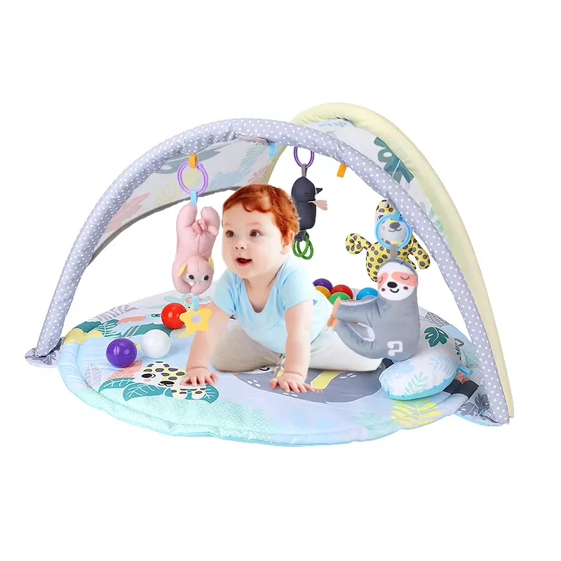 Zhorya hot product 0 6 12 month ocean balls crawling cotton soft baby gym activity carpet play mat playmats for kids baby