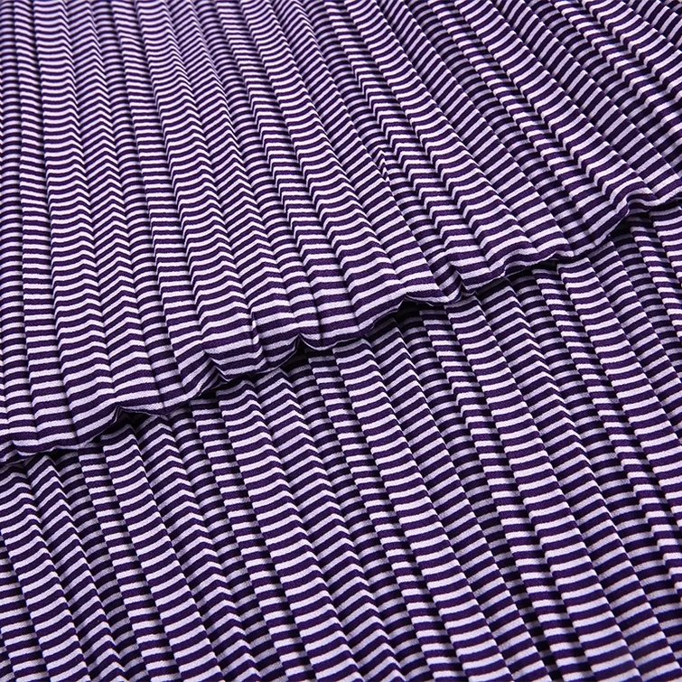 
textile wholesale moss crepe 4 way spandex woven crepe polyester crepe fabric stripe dress material 