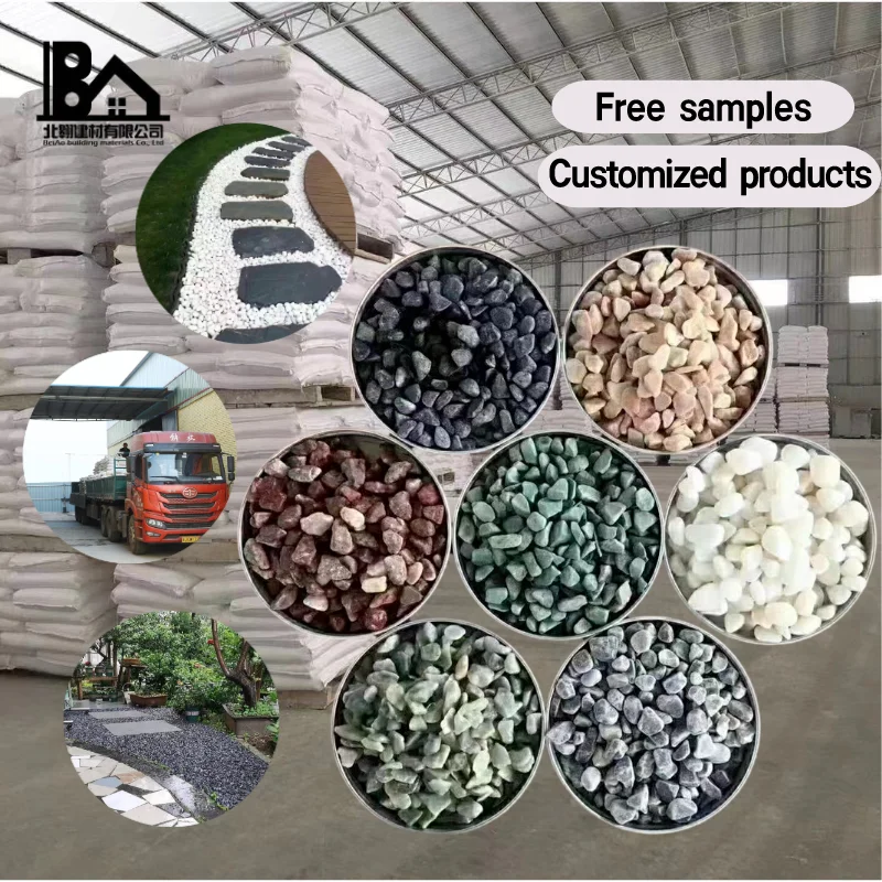 Factory price little Resin Bond Gravel Terrazzo Stone Chips Pebble Stones Used For Garden Landscaping And Road Paving