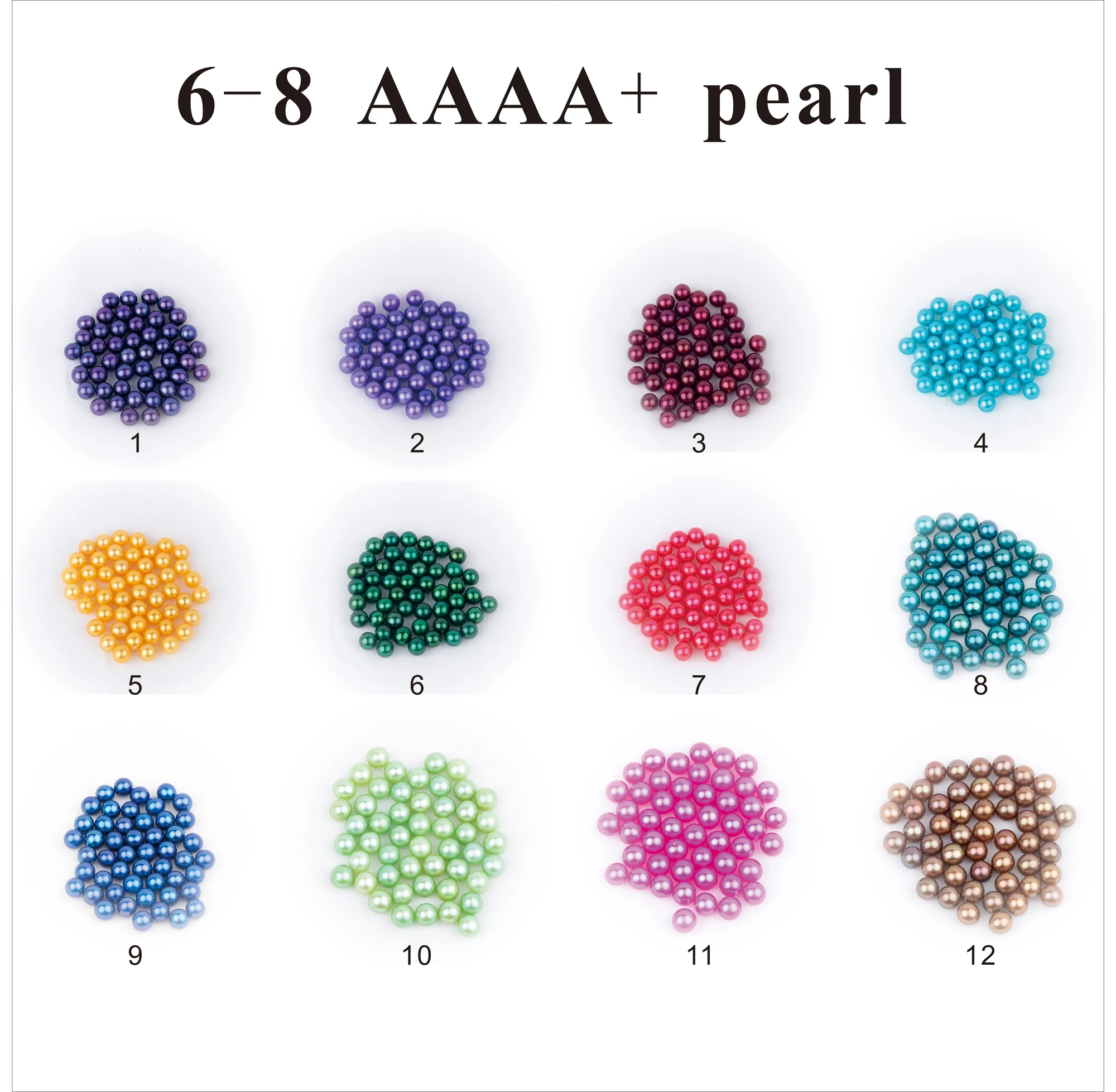Freshwater Pearl Round Bead twin 6-8mm aaaa+ Freshwater Cultured Love Wish Pearl Oyster Mixed Colors Bead For Diy Jewelry Making