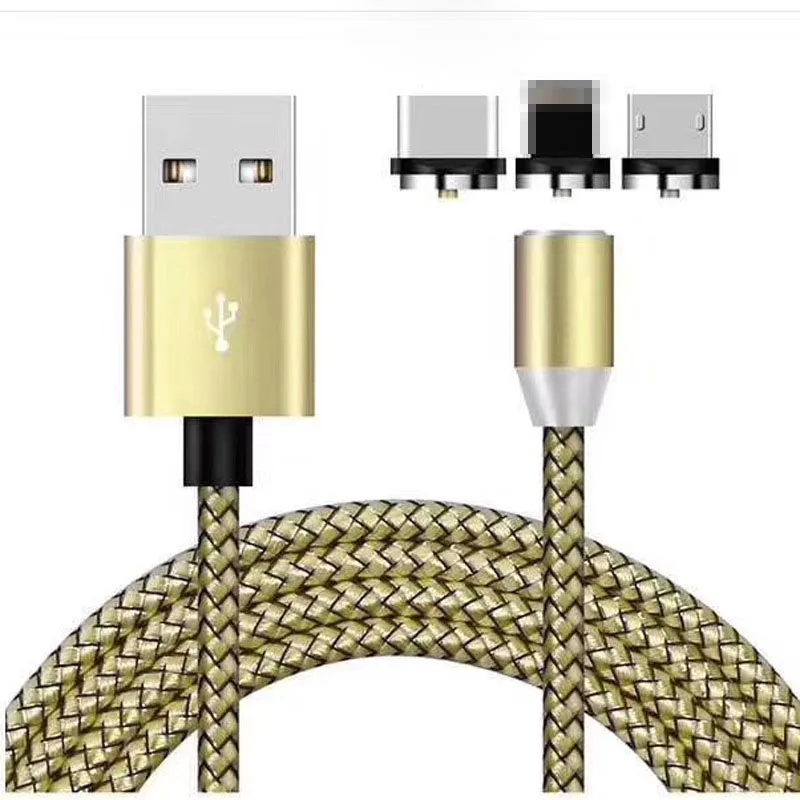 Новое поступление Прямая продажа с фабрики 3 в 1 Usb-кабель магнитный Алюминиевый сплав Быстрый зарядный кабель для новейшего Iphone и