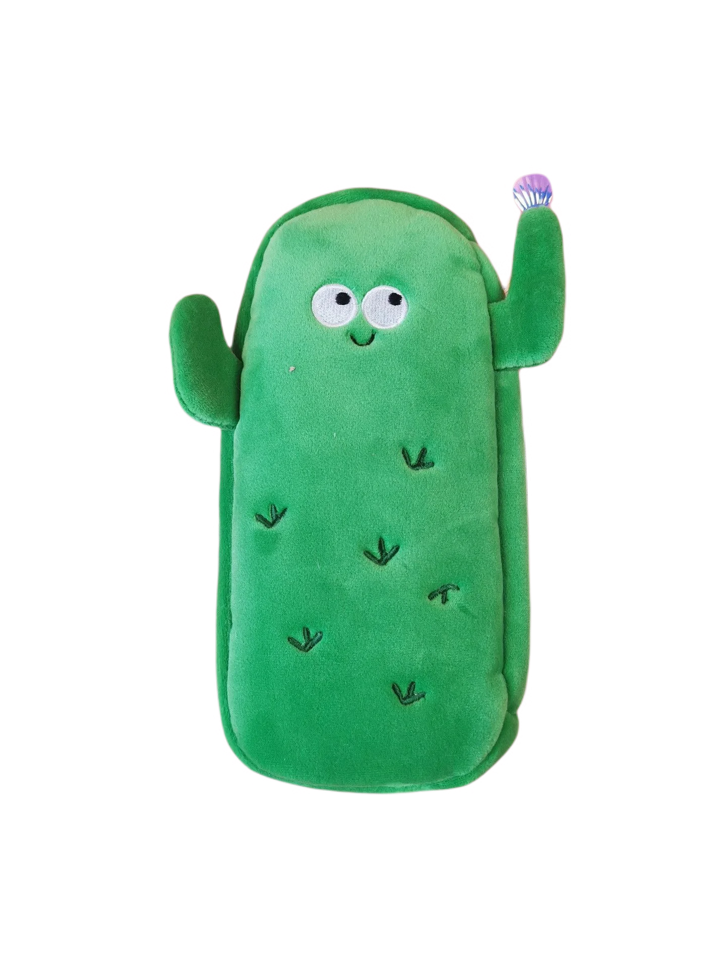 Creative Custom Toast Cookies Cactus Grass Berry Avocado Plush School Cheap Cute Pencil Cases Bag for  Kids Girls