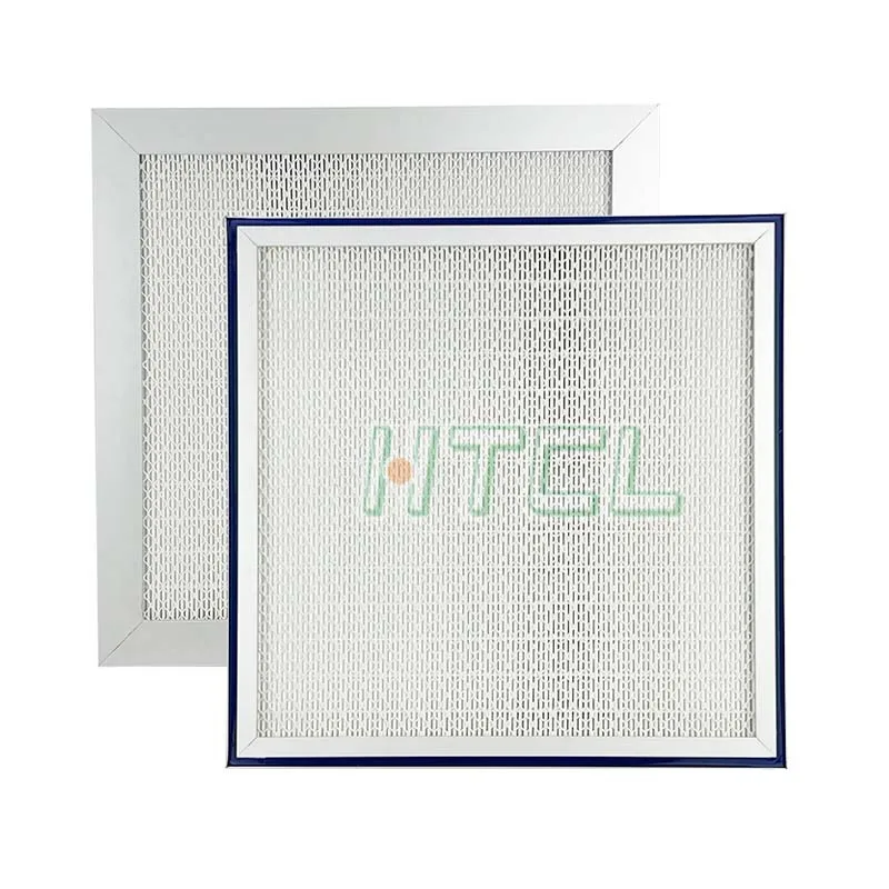 Cassette Type Filter H14 Liquid Tank Deep Pleat Gel Seal HEPA Air Filter Aluminum Frame Separator