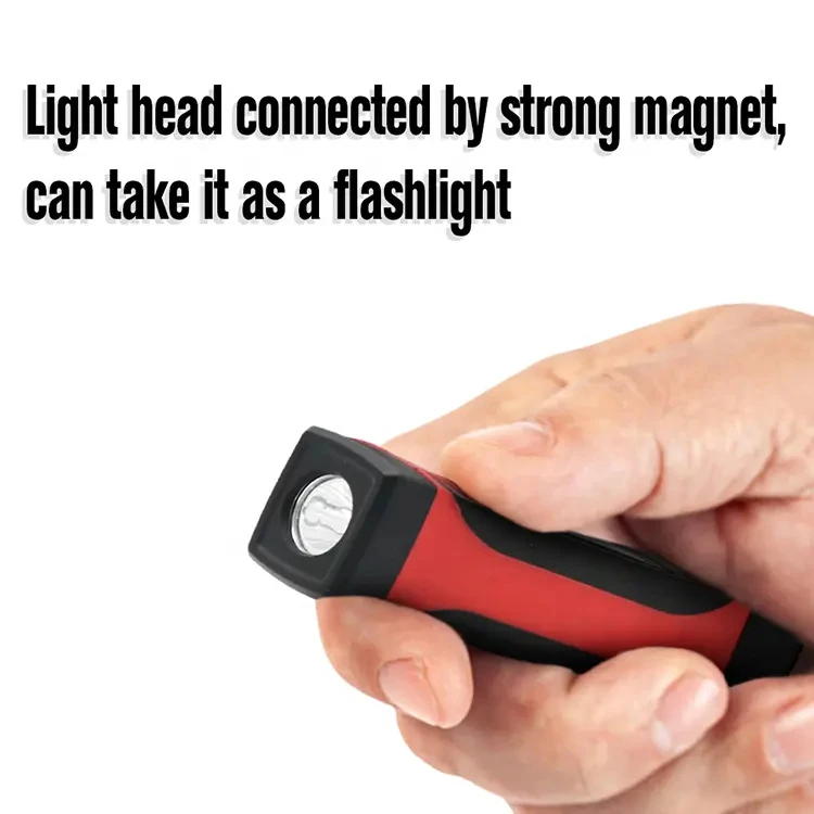2023 New 2 in 1 LED knock-down work light Magnet dual flashlight Night light Detachable Emergency Hanging neck work light