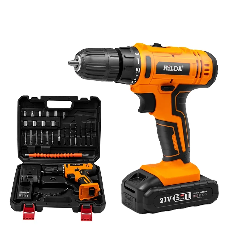 Электроинструменты сверлильные станки Электрический беспроводной молоток 21v бытовой портативный электрический сверлильный станок