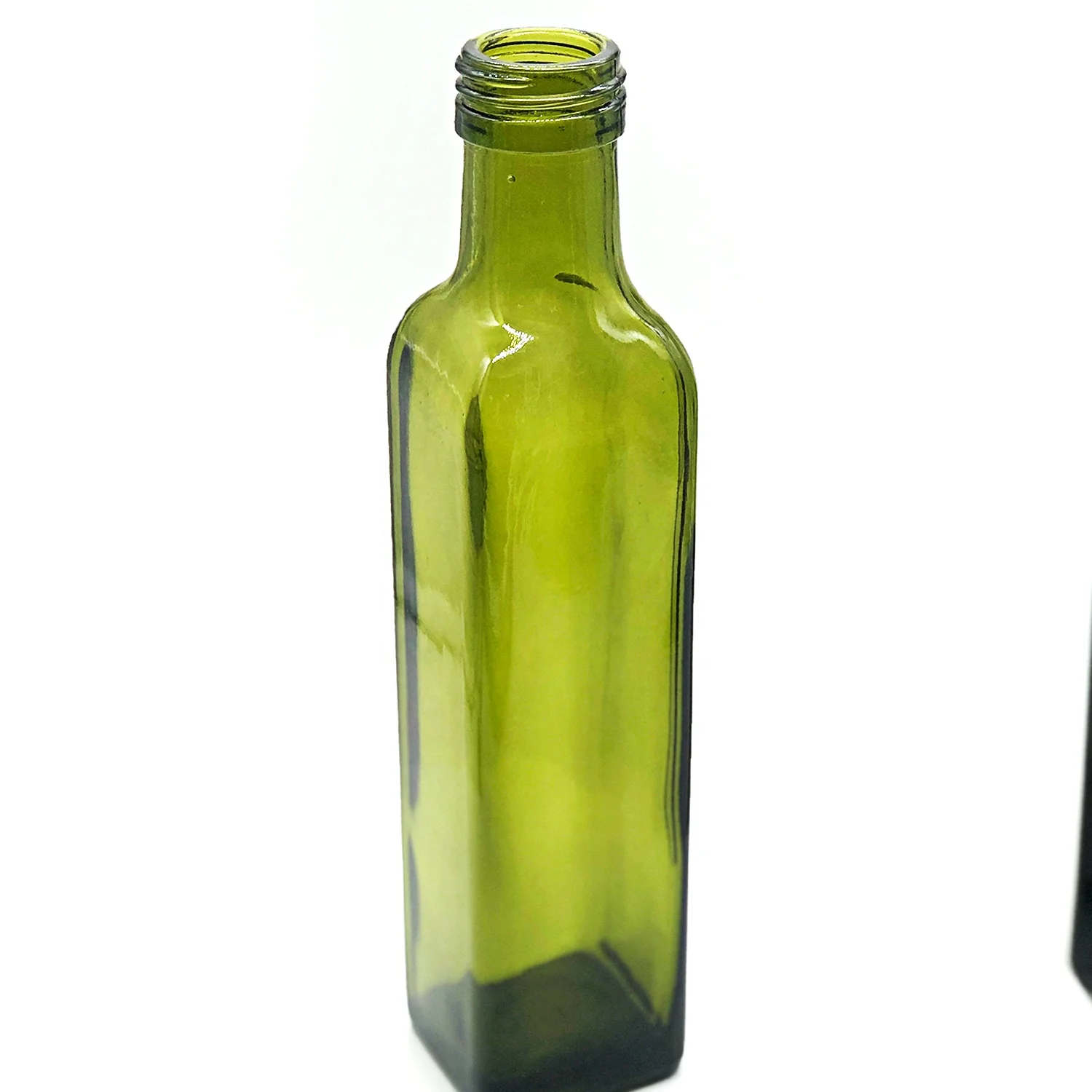 Пустая бутылка для оливкового масла с крышкой, 250 мл, 500 мл, 750 мл, 1 л, прозрачная квадратная стеклянная бутылка для оливкового масла