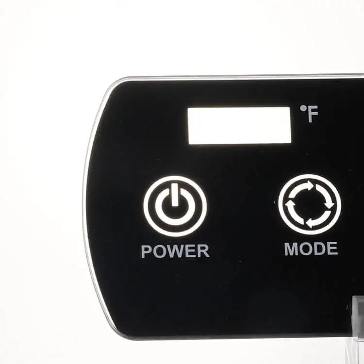 Tempered Silkscreen Printing Glass Smart Touch Wall Switch Display Cover Panel Frameless Led Light Cover Glass Panel