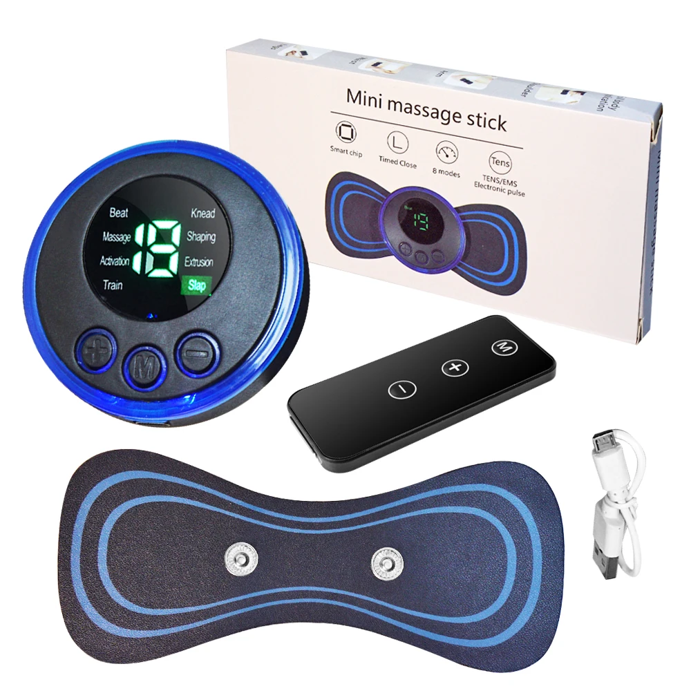 Мини-массажер для мышц тела 19 скоростей 8 режимов для облегчения боли