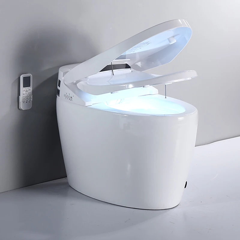 Wholesale low price 110V/220V bathroom one piece electronic bidet automatic auto flush toilet bowl wc intelligent smart toilet