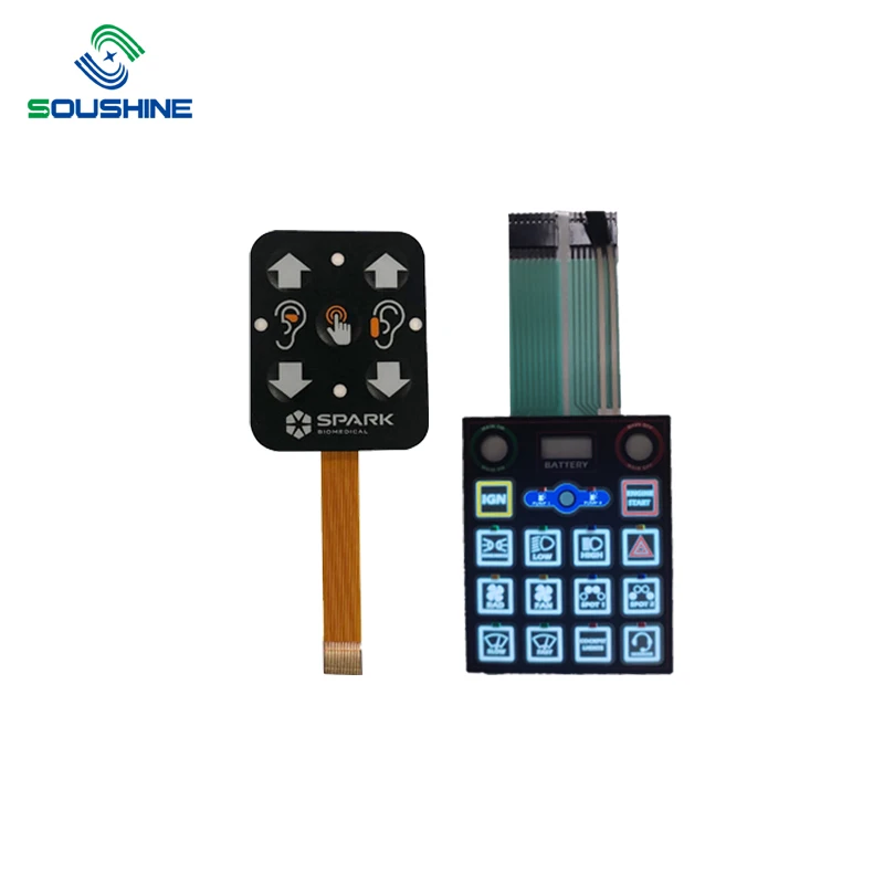 Backlight membrane keypad