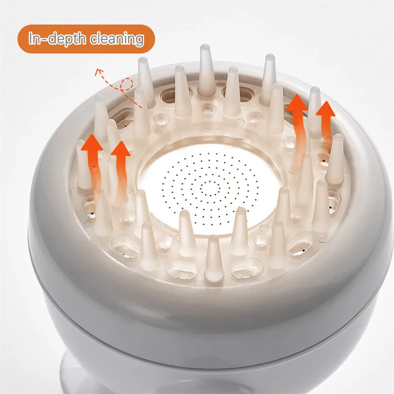 Eco rubber Pet Rinser Shower head with Stop Water-saving Function ABS pet bath massage brush