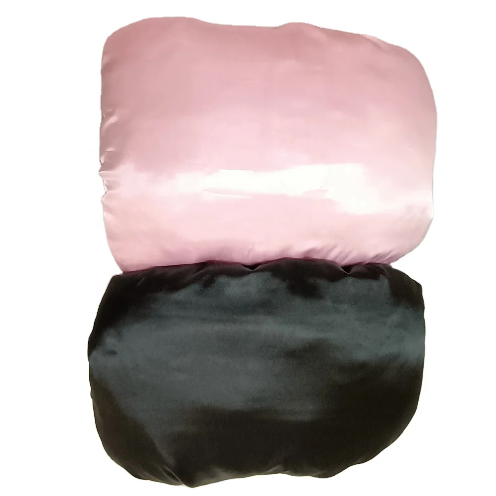 Double Colors Reversible Satin Pillowcase for Travel Sleep Smooth Soft Silk Pillow Covers