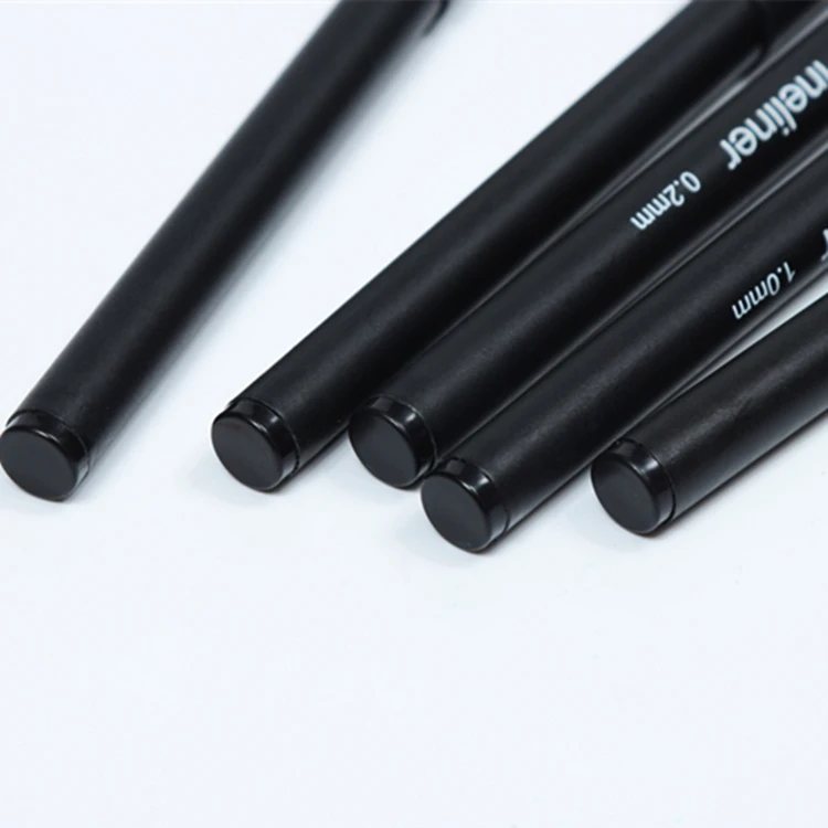 0.2 /0.4/0.6/1.0/3.0mm Colorful Fineliner Marker Pen Black Calligraphy Brush Color Fineline Art Marker Pen Set For Office School